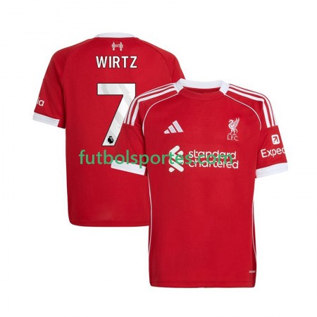 Camiseta Liverpool Florian Wirtz 7 Primera Equipación 2025/2026